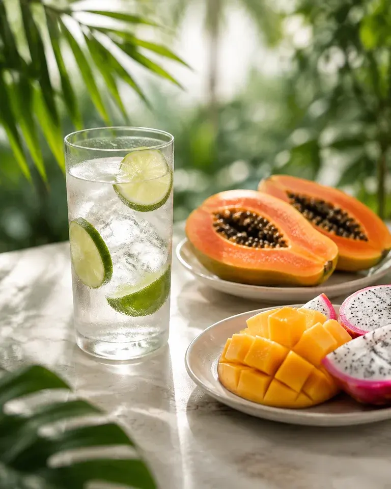 Buah dan air sebagai bagian dari rutinitas sehat